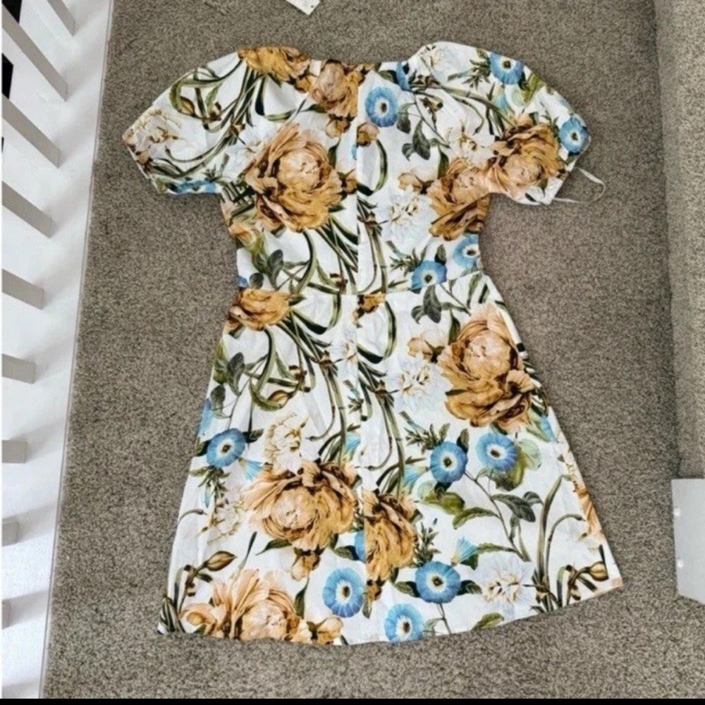 NWT Favorite Daughter Floral Stretch Cotton Minidress Sz 8 - Picture 3 of 5